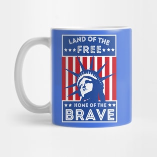 Independence day - Land of the Free, Home of the Brave Mug